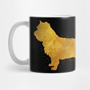 Cairn Terrier golden art Mug